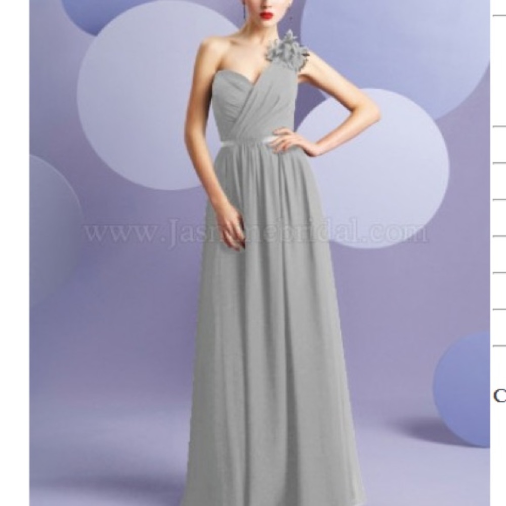 Dark Grey Jasmine Bridesmaid Dress